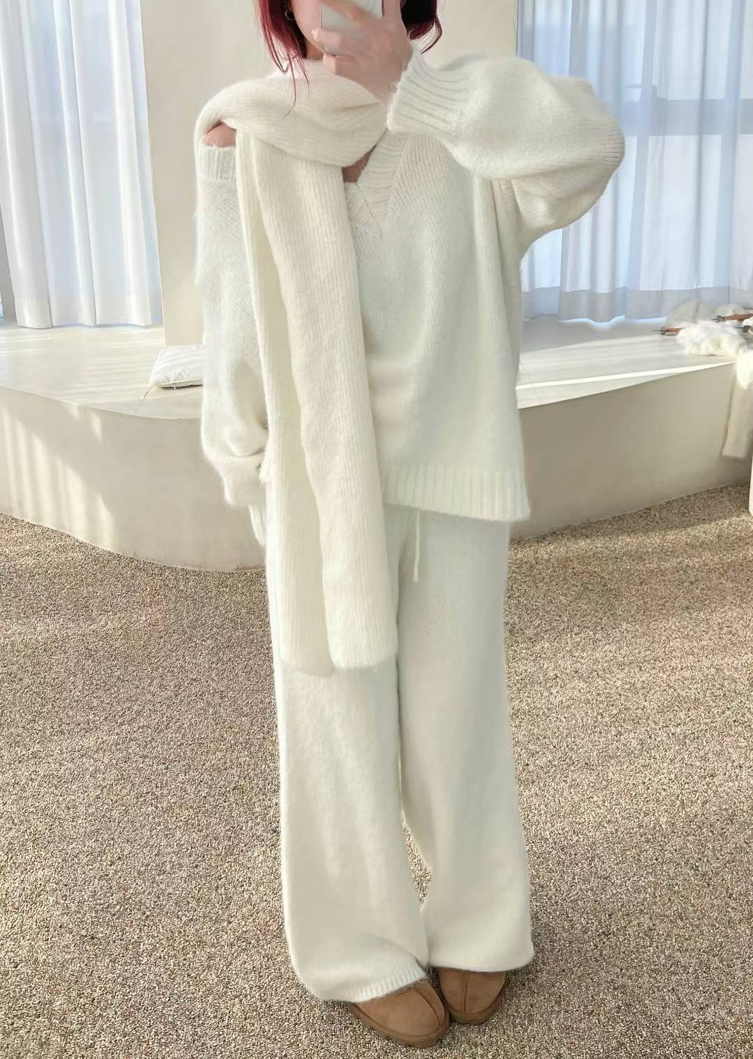 KITSCH東大門㊣代購女裝新款時尚真品熱賣25秋冬套裝三件套圍巾KITSCH套裝