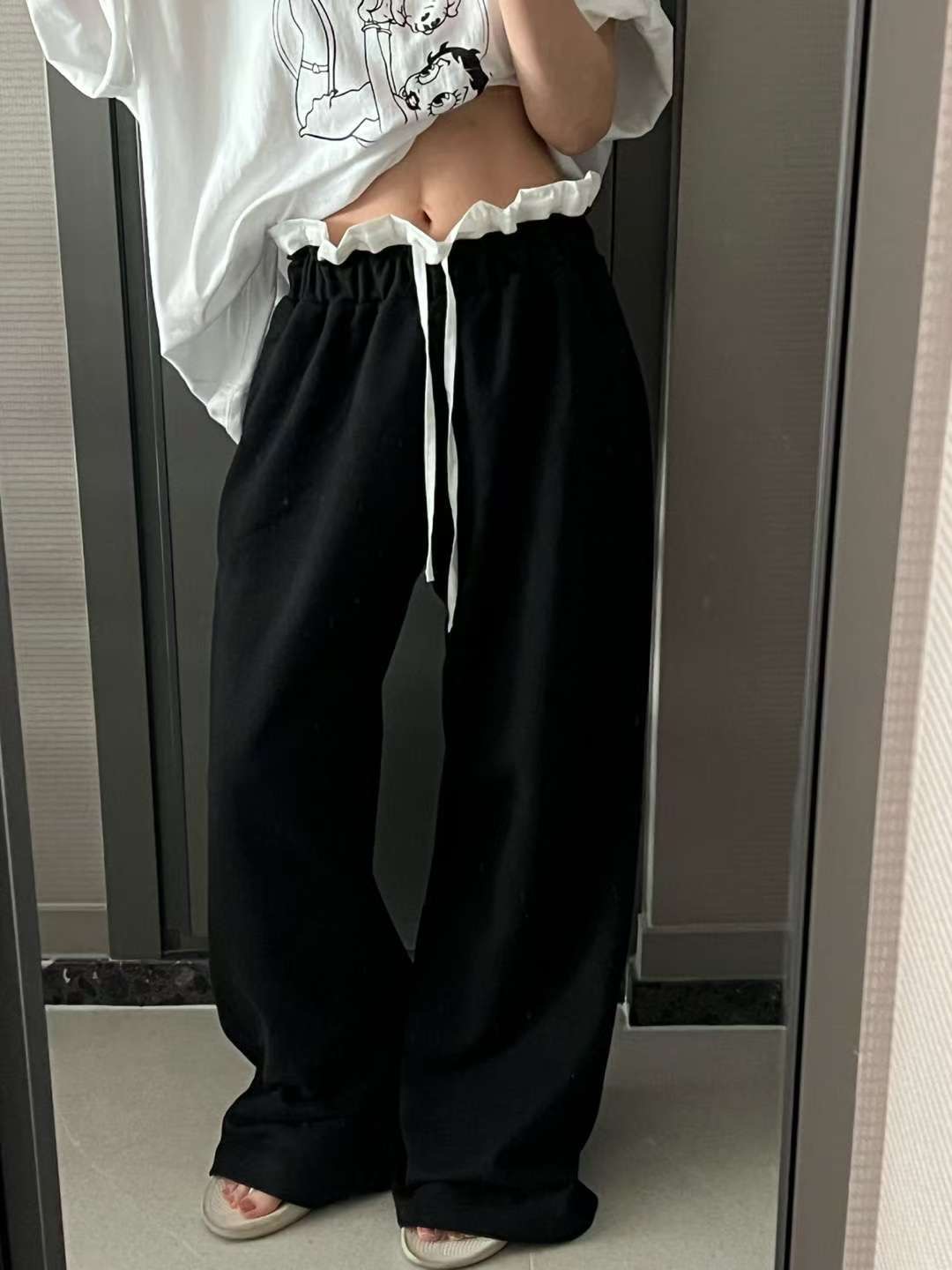 KITSCH韓國直郵㊣女士新款時尚休閑人氣熱賣真品職業休閑褲KITSCH休閑褲圖色3