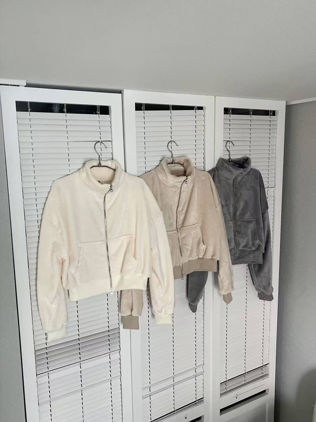 KITSCH韓國直郵㊣女裝新款職業25秋冬時尚夾克高領拉鏈衫貂皮KITSCH夾克