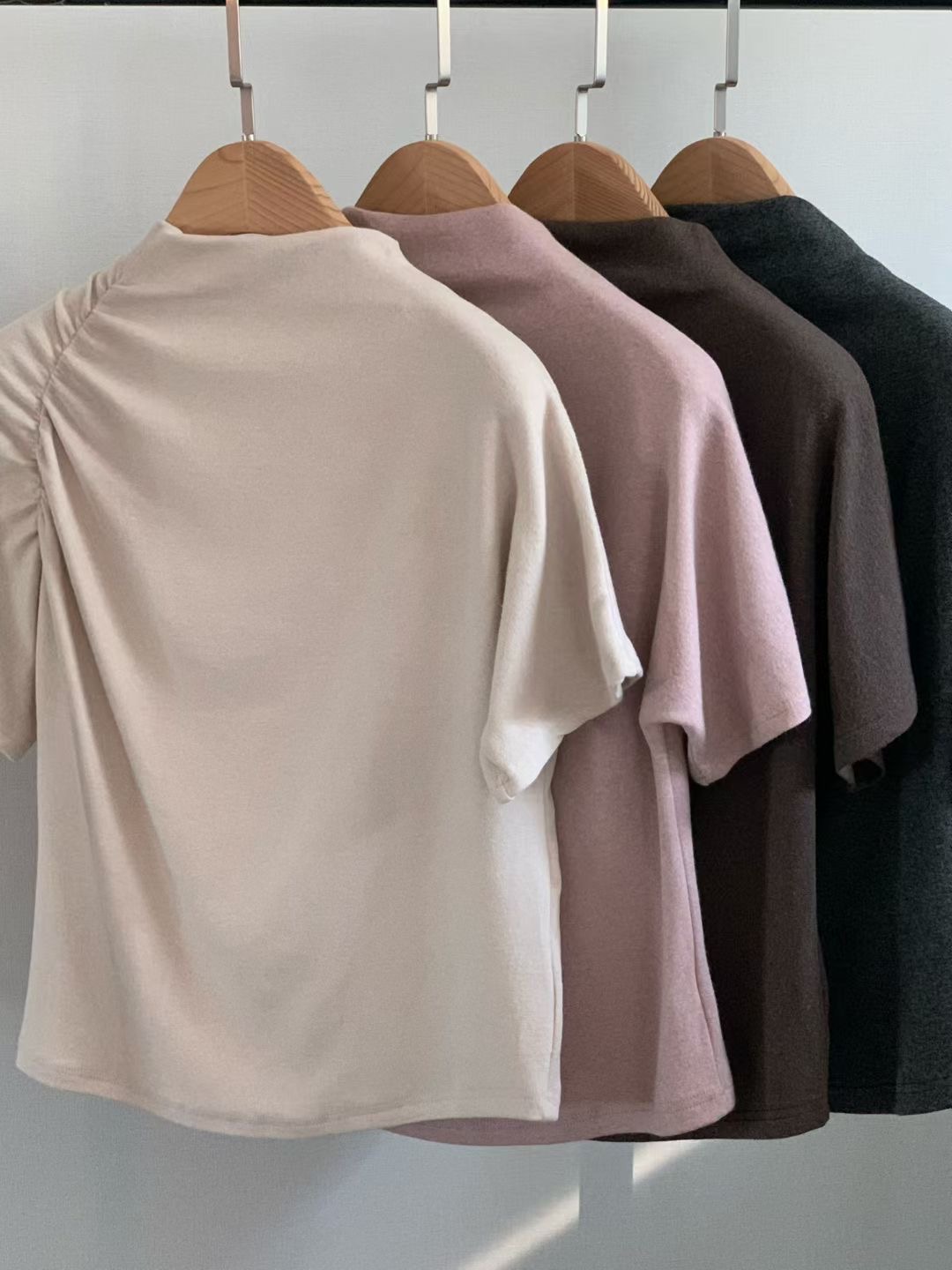 OSRO韓國直郵㊣女裝新款休閑推薦25秋冬職業真品熱賣T恤安哥拉OSROT恤圖色1左一色