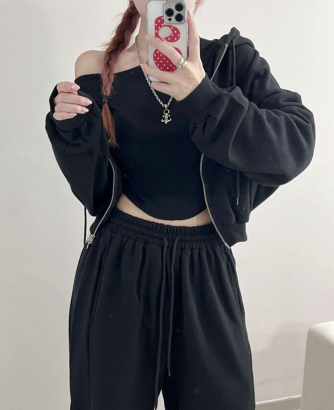 KITSCH東大門㊣實拍女裝新款時尚真品推薦25秋冬休閑夾克兜帽KITSCH夾克圖色3