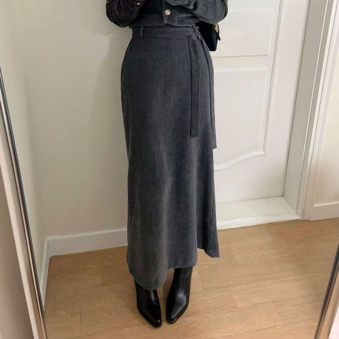 KITSCH東大門㊣直郵女士新品休閑職業人氣真品時尚長裙口袋KITSCH長裙圖色1