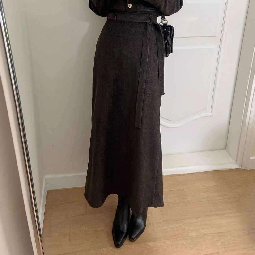 KITSCH東大門㊣直郵女士新品休閑職業人氣真品時尚長裙口袋KITSCH長裙圖色2