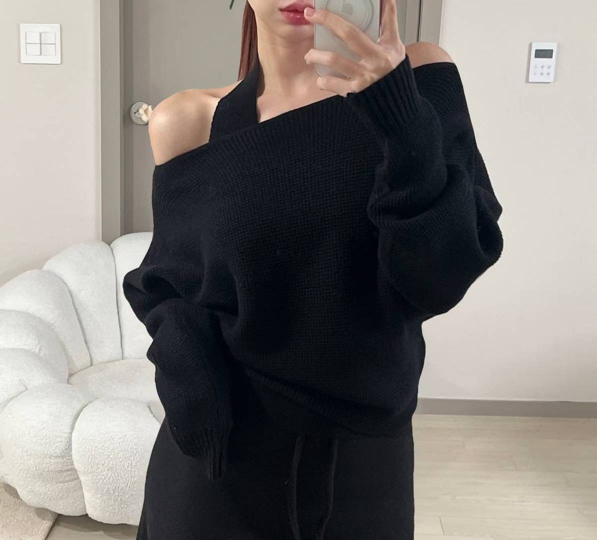 KITSCH東大門㊣實拍女士新款時尚真品25秋冬熱賣套裝華夫格KITSCH套裝圖色3