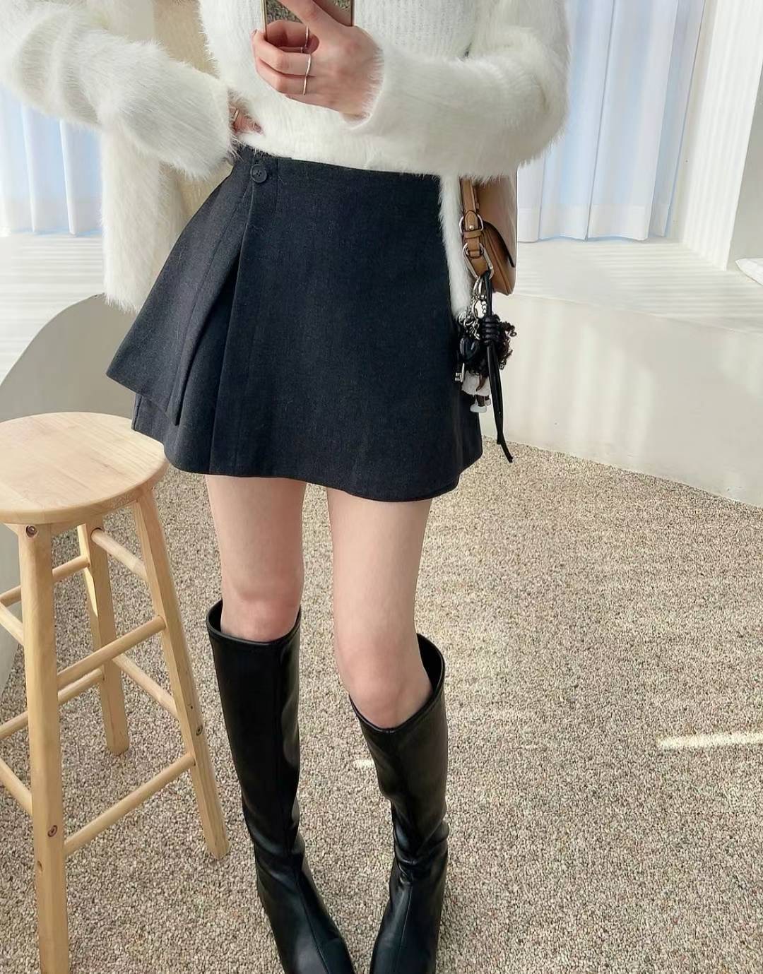 KITSCH東大門㊣代購女士新款職業熱賣推薦時尚25秋冬真品短褲KITSCH短褲圖色1