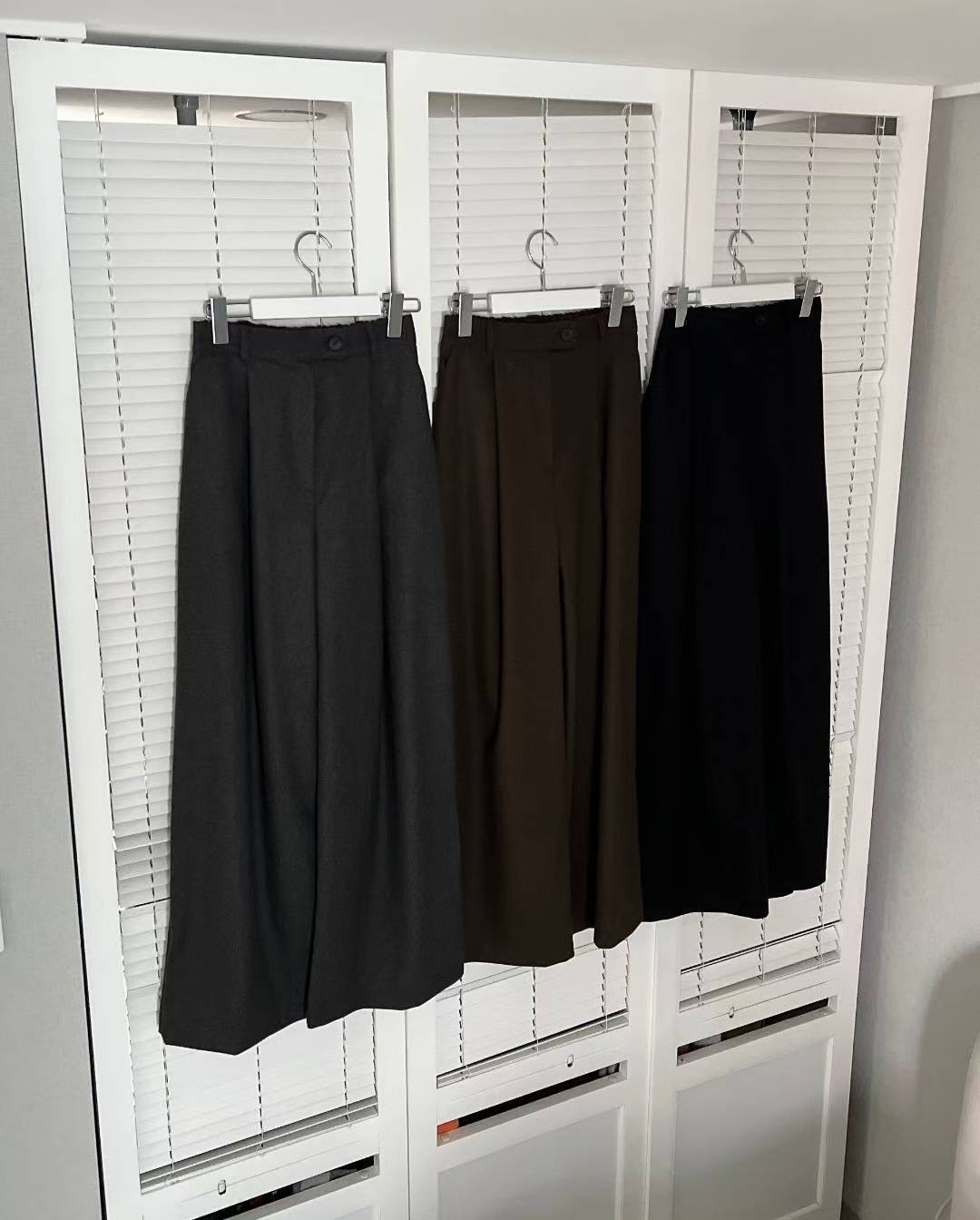 KITSCH韓國直郵㊣女士新品人氣25秋冬時尚職業推薦休閑褲紐扣KITSCH休閑褲