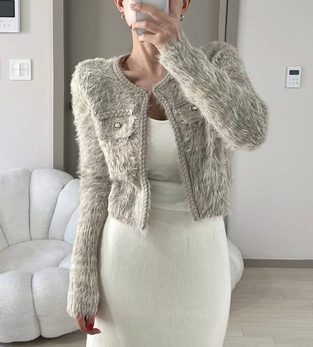 KITSCH韓國直郵㊣女士新品時尚職業人氣熱賣推薦休閑針織衫KITSCH針織衫圖色2