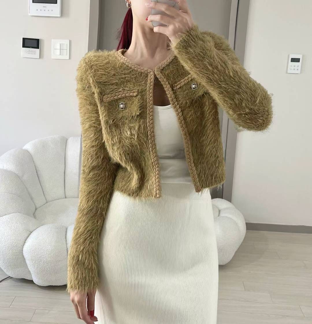 KITSCH韓國直郵㊣女士新品時尚職業人氣熱賣推薦休閑針織衫KITSCH針織衫圖色3