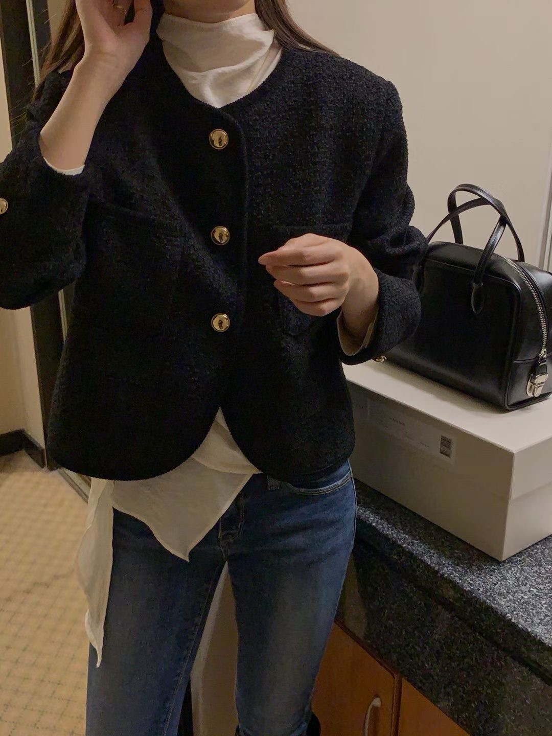 OSRO東大門㊣代購女裝新款時尚真品25秋冬人氣職業休閑夾克OSRO夾克