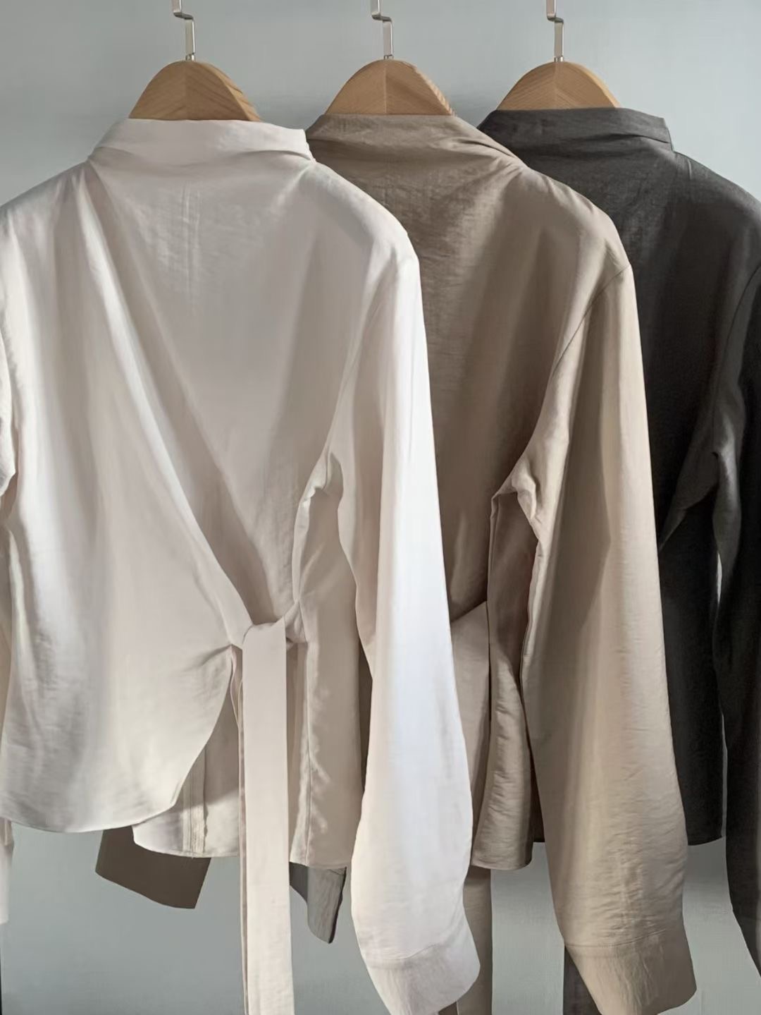 OSRO東大門㊣代購女裝新品推薦熱賣人氣25秋冬時尚襯衫蕾絲衫OSRO襯衫/蕾絲衫圖色1左一色