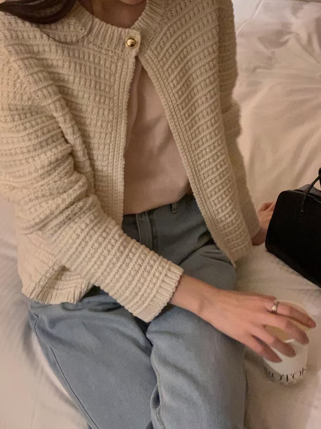 OSRO東大門㊣直郵女裝新品職業熱賣時尚真品25秋冬推薦針織衫OSRO針織衫