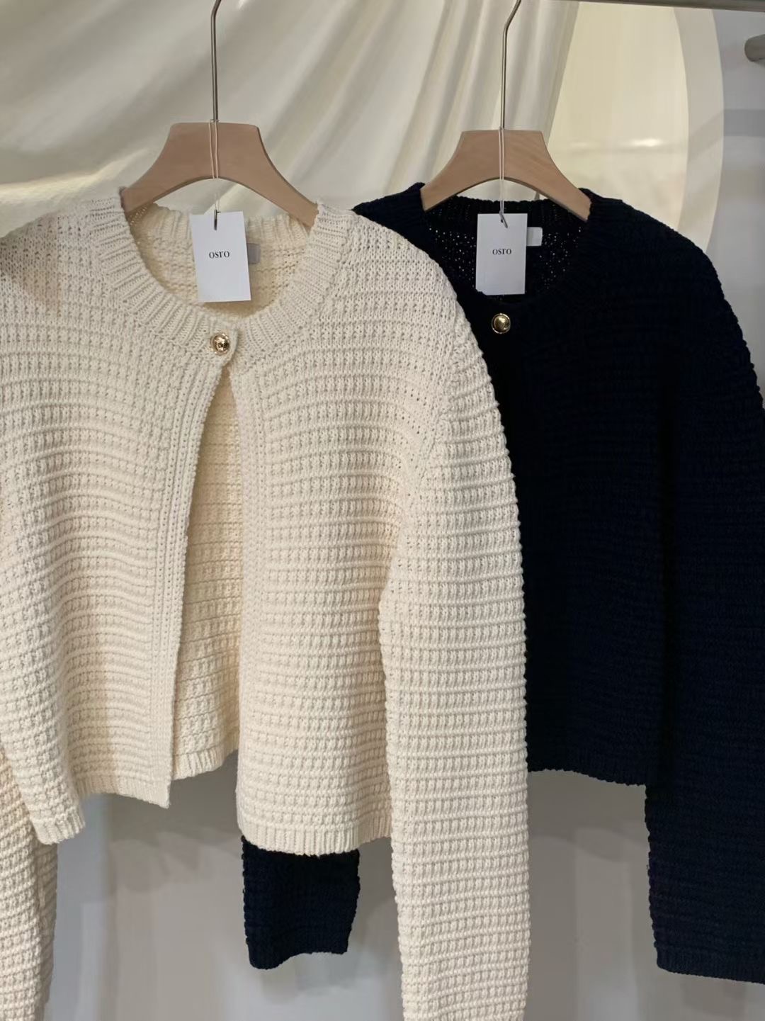 OSRO東大門㊣直郵女裝新品職業熱賣時尚真品25秋冬推薦針織衫OSRO針織衫圖色2左二色