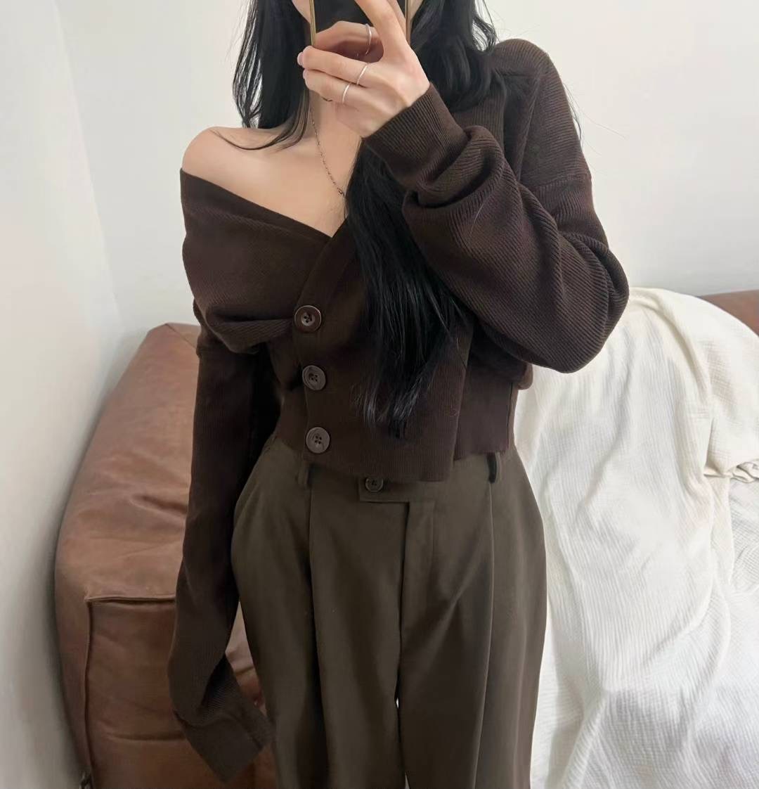 KITSCH東大門㊣代購女裝新品人氣休閑熱賣推薦真品25秋冬針織衫KITSCH針織衫圖色1