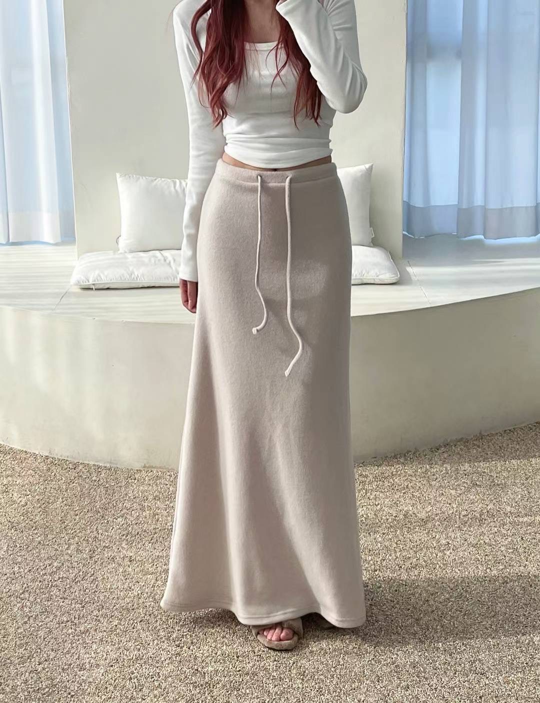 KITSCH東大門㊣實拍女士新品人氣時尚25秋冬真品熱賣休閑長裙KITSCH長裙圖色2