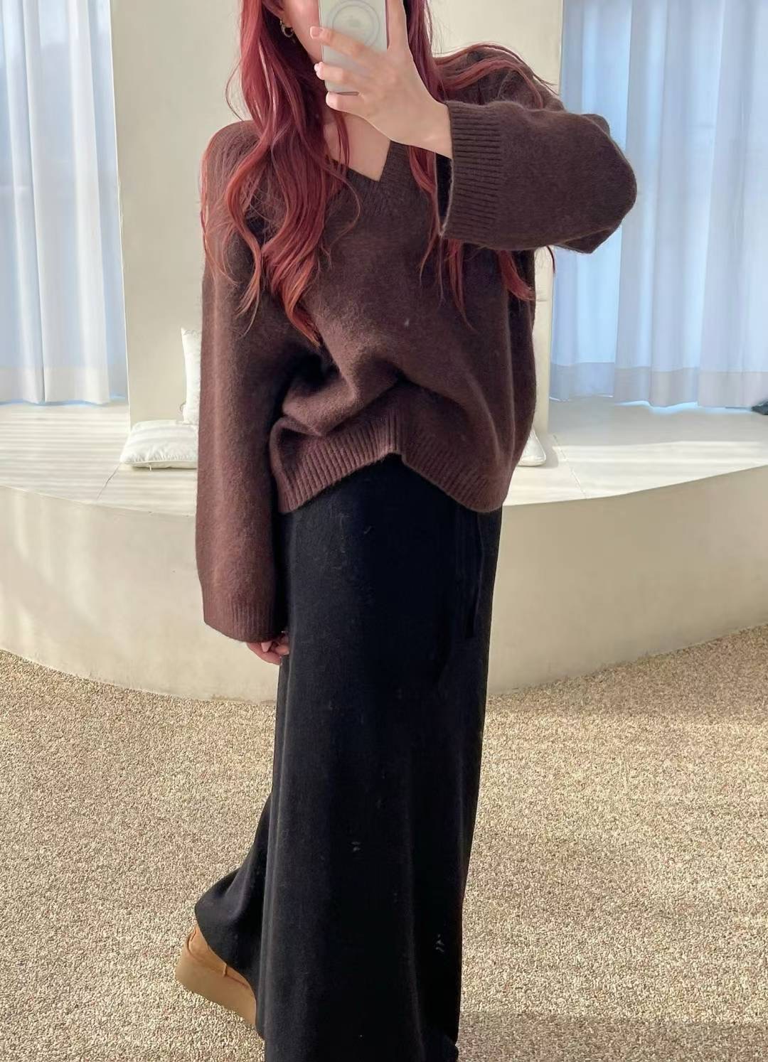 KITSCH東大門㊣代購女裝新款休閑時尚25秋冬熱賣針織衫安哥拉KITSCH針織衫圖色2