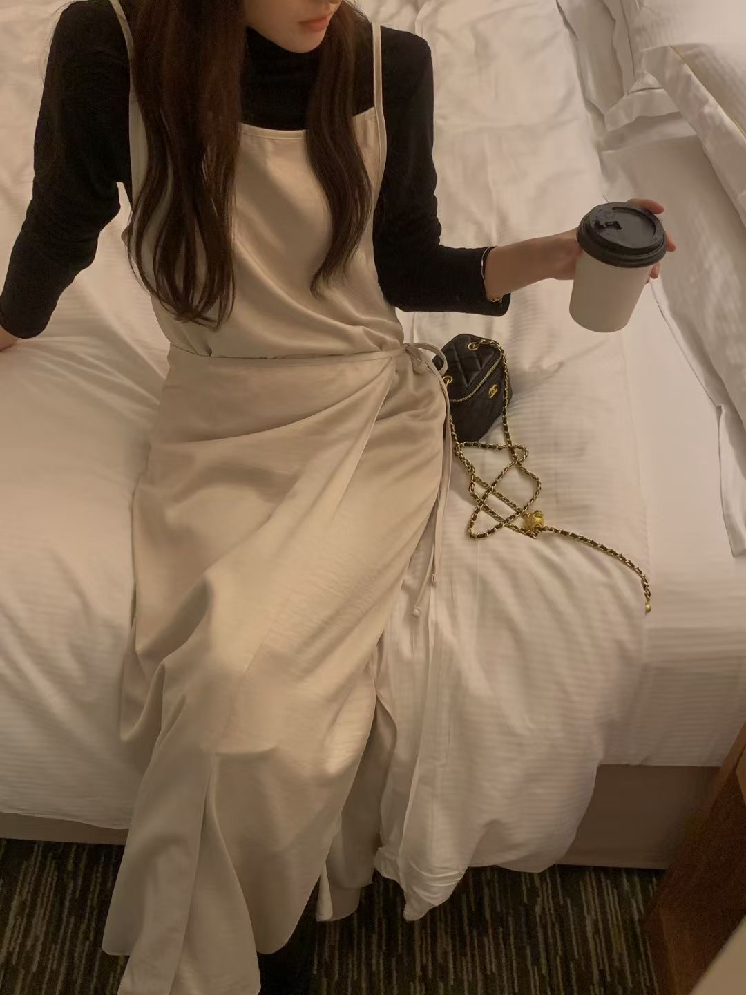 OSRO東大門㊣代購女士新款人氣休閑時尚熱賣連衣裙不含內搭OSRO連衣裙圖色1