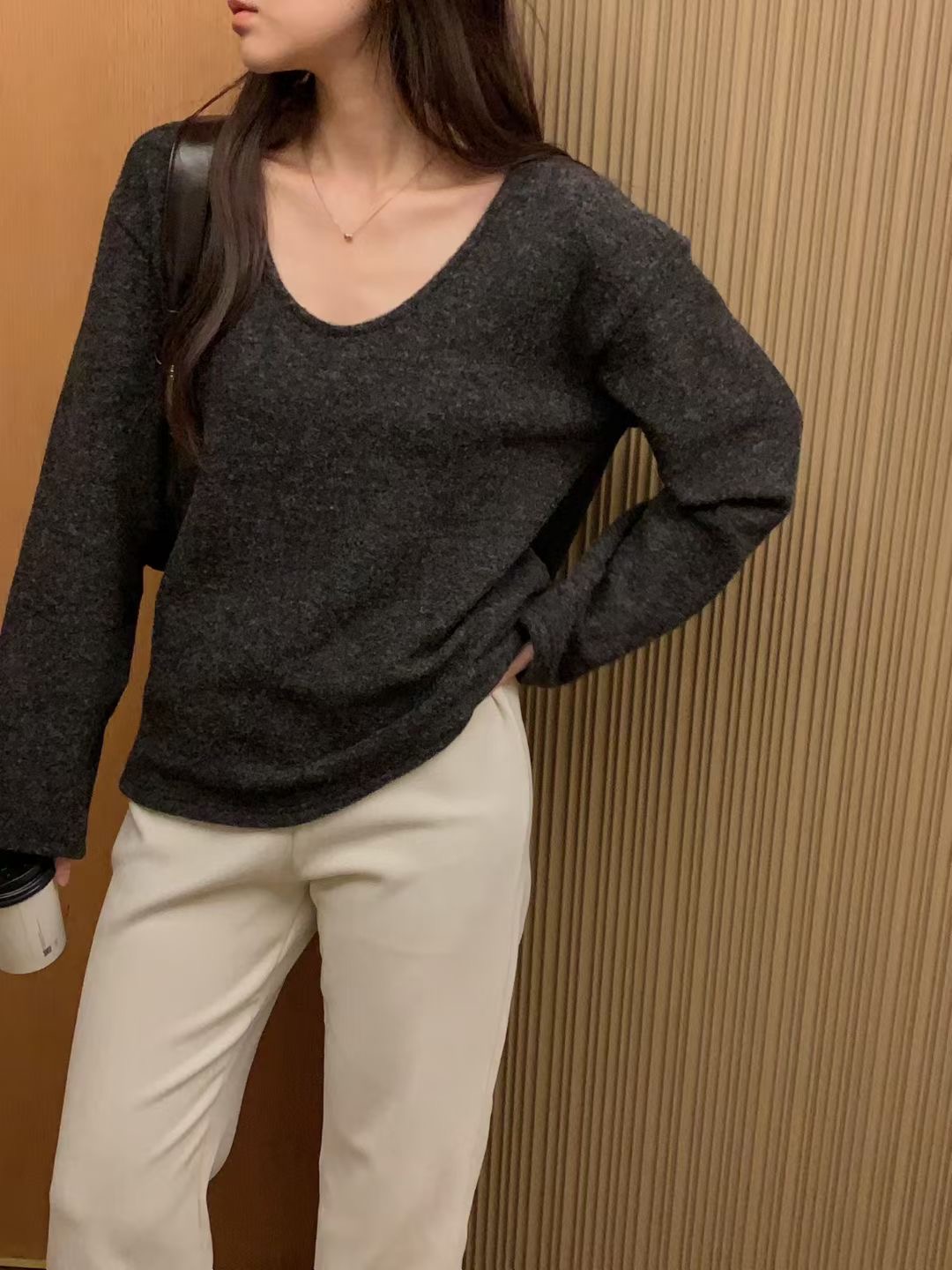 OSRO東大門㊣直郵女裝新款推薦真品時尚25秋冬針織衫不含內搭OSRO針織衫