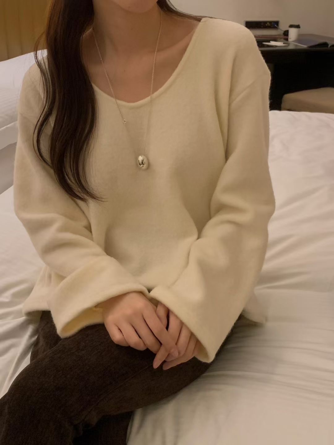 OSRO東大門㊣直郵女裝新款推薦真品時尚25秋冬針織衫不含內搭OSRO針織衫