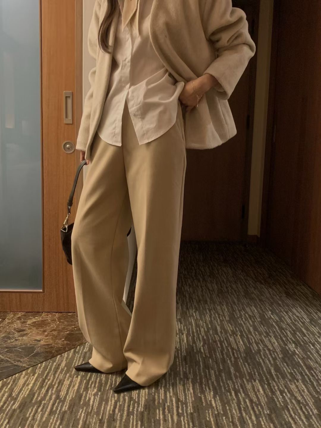 OSRO東大門㊣代購女士新品25秋冬真品熱賣時尚推薦職業休閑褲OSRO休閑褲圖色1