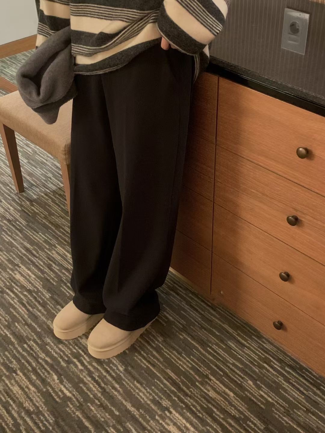 OSRO東大門㊣代購女士新品25秋冬真品熱賣時尚推薦職業休閑褲OSRO休閑褲圖色2