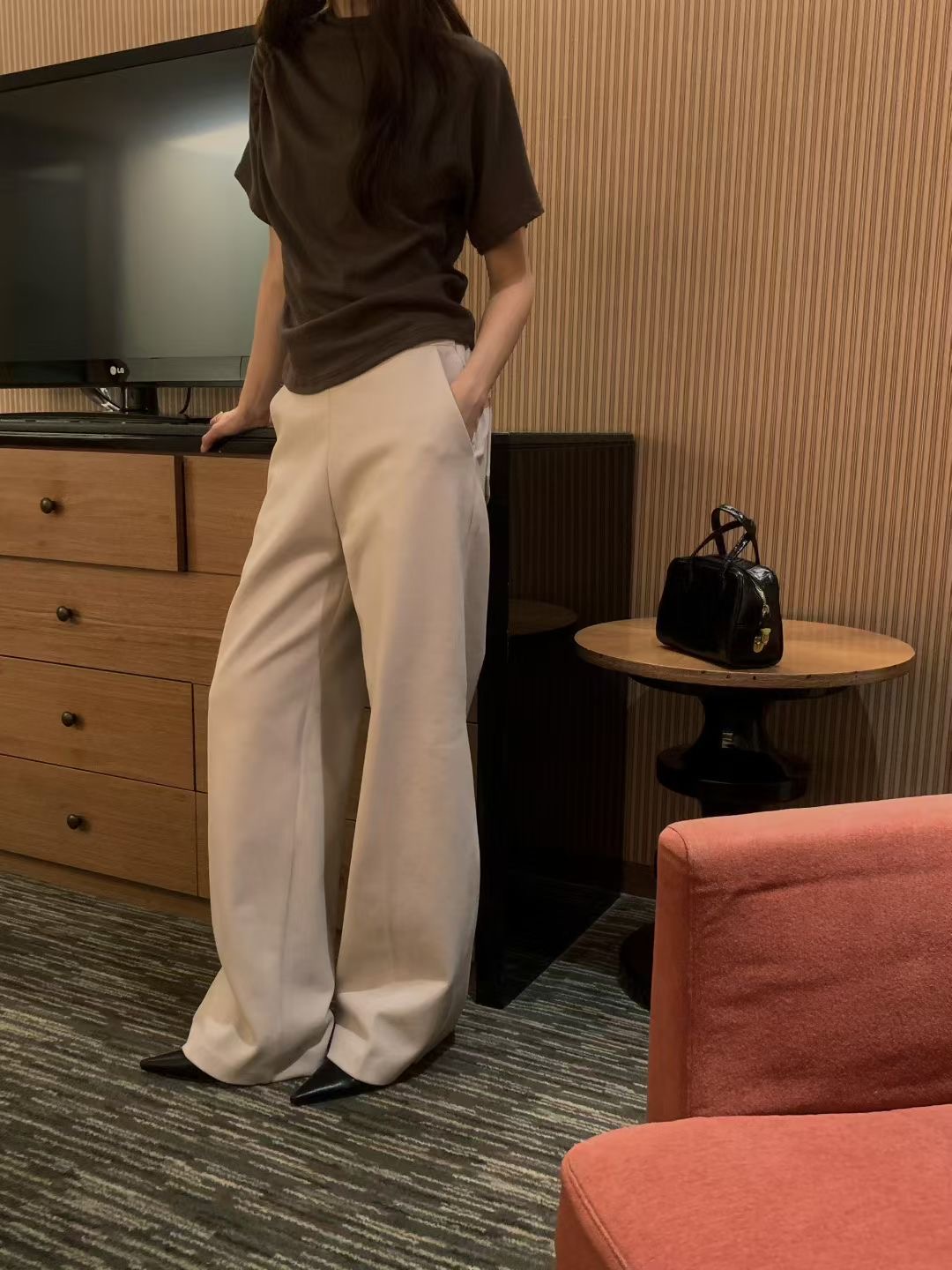 OSRO東大門㊣代購女士新品25秋冬真品熱賣時尚推薦職業休閑褲OSRO休閑褲圖色3