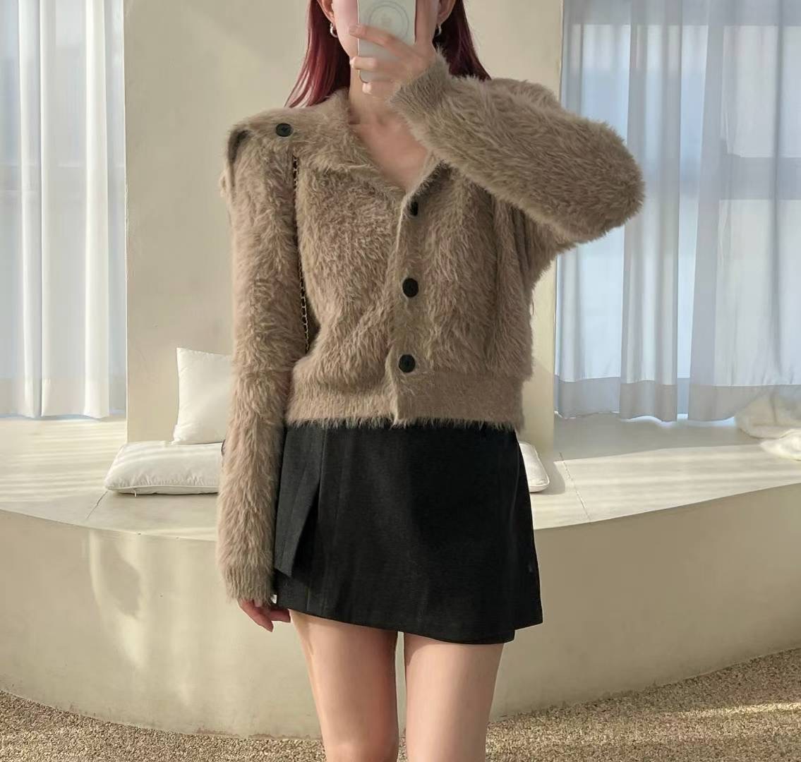 KITSCH韓國直郵㊣女士新款真品時尚人氣熱賣職業25秋冬針織衫KITSCH針織衫圖色2