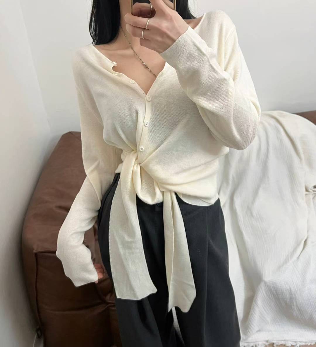 KITSCH東大門㊣實拍女士新款職業25秋冬時尚人氣熱賣針織衫KITSCH針織衫圖色2