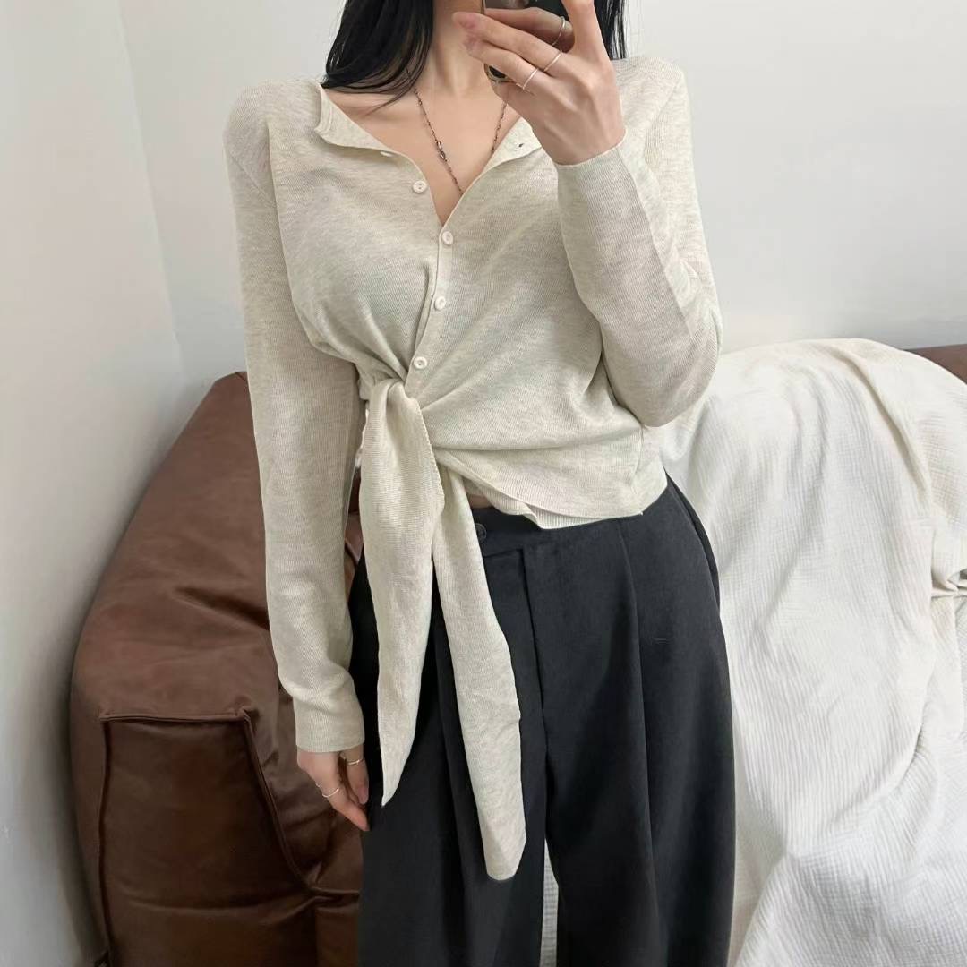 KITSCH東大門㊣實拍女士新款職業25秋冬時尚人氣熱賣針織衫KITSCH針織衫圖色3