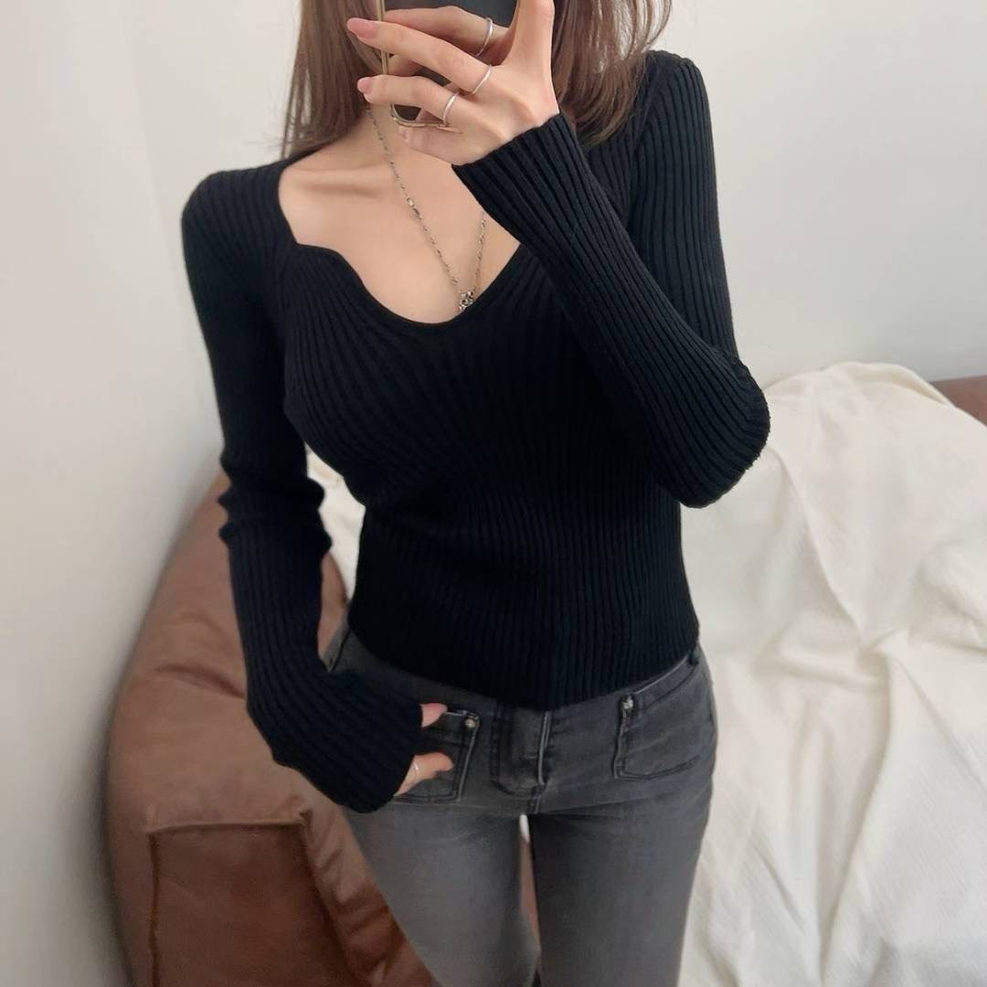 KITSCH韓國直郵㊣女裝新品人氣休閑真品時尚熱賣推薦針織衫KITSCH針織衫圖色3