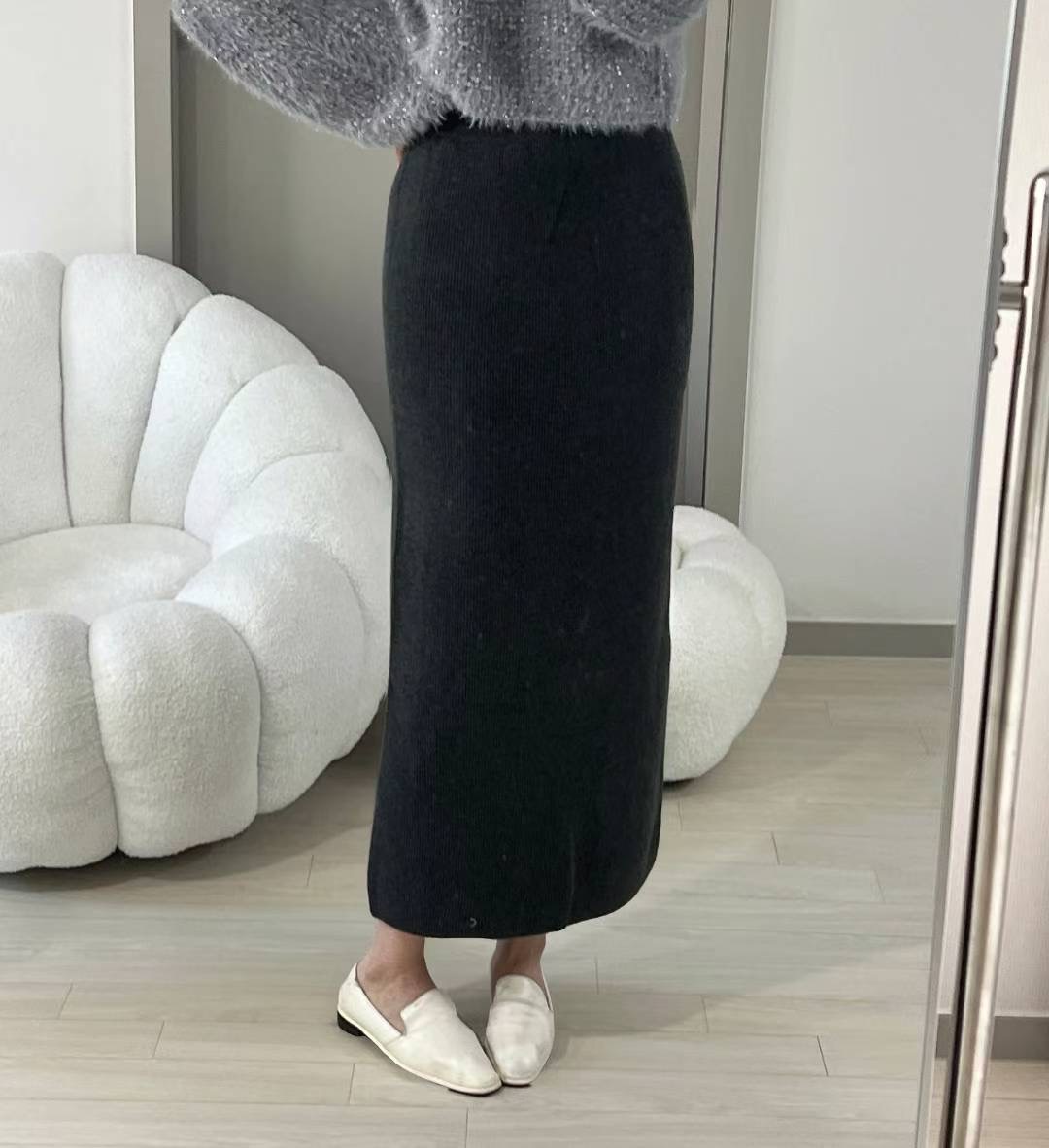 KITSCH東大門㊣直郵女裝新款真品職業休閑人氣25秋冬熱賣長裙KITSCH長裙圖色3