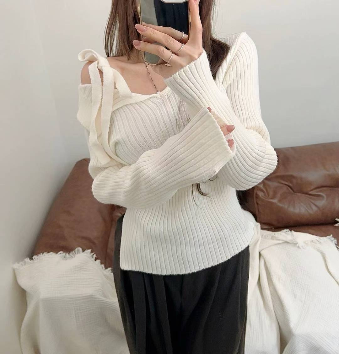 KITSCH東大門㊣直郵女士新款真品人氣熱賣休閑25秋冬針織衫KITSCH針織衫圖色2