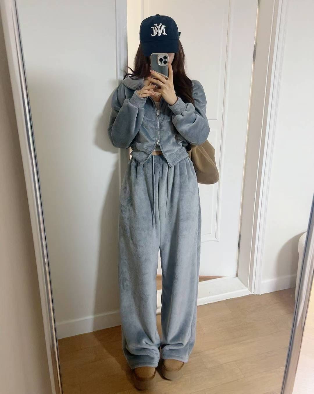 KITSCH東大門㊣代購女裝新款休閑時尚人氣熱賣推薦休閑褲貂皮KITSCH休閑褲