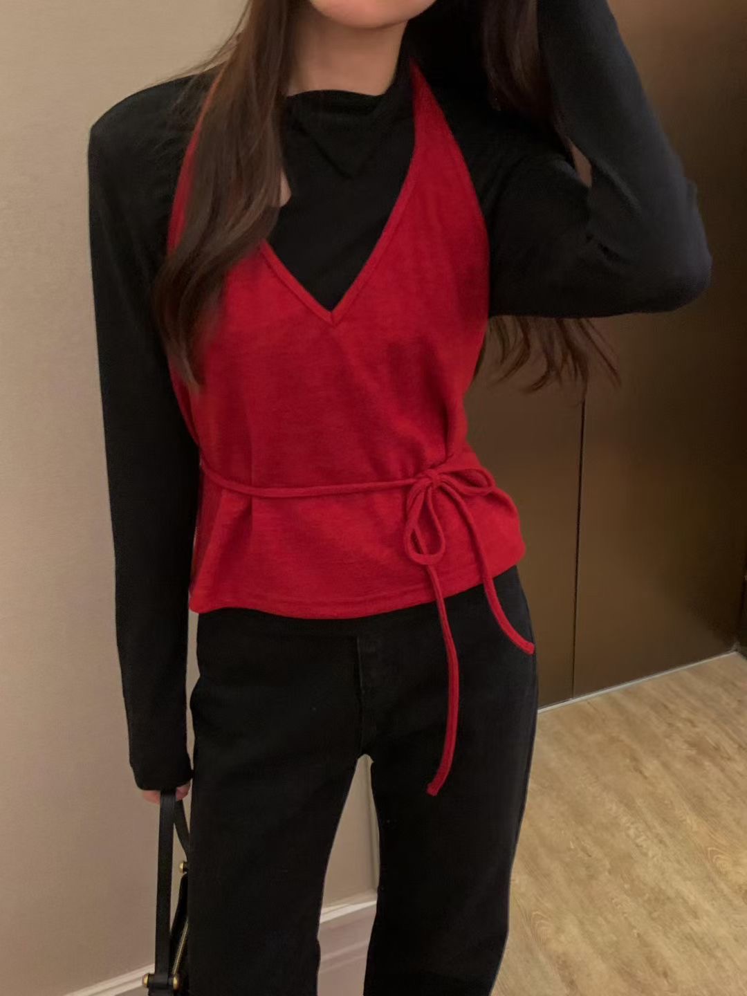 OSRO東大門㊣實拍女裝新款熱賣25秋冬人氣吊帶背心不含內搭OSRO吊帶/背心圖色1