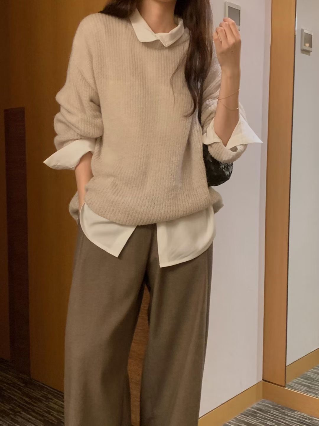 OSRO韓國代購㊣女裝新款真品人氣熱賣25秋冬推薦職業針織衫OSRO針織衫