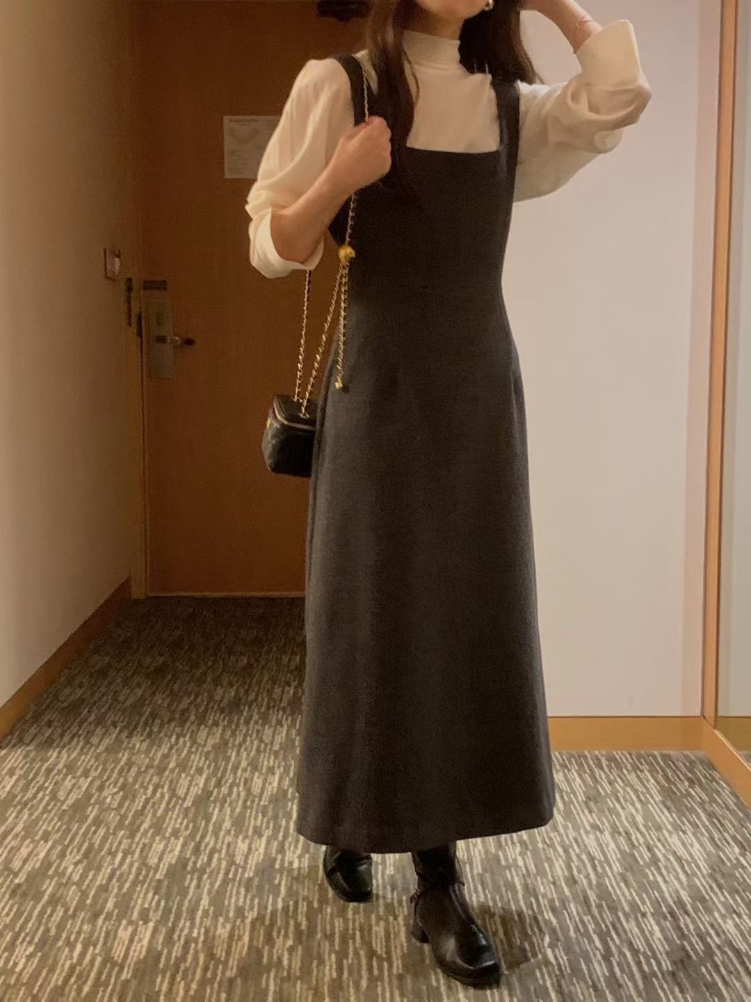 OSRO東大門㊣直郵女士新品真品25秋冬推薦熱賣連衣裙不含內搭OSRO連衣裙圖色1