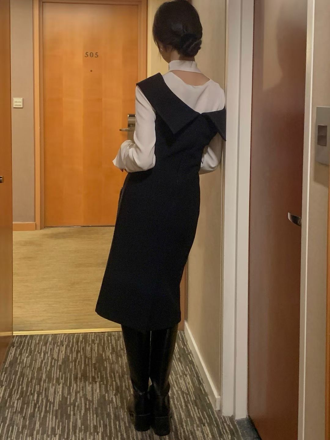 OSRO東大門㊣代購女士新品休閑人氣真品25秋冬連衣裙不含內搭OSRO連衣裙