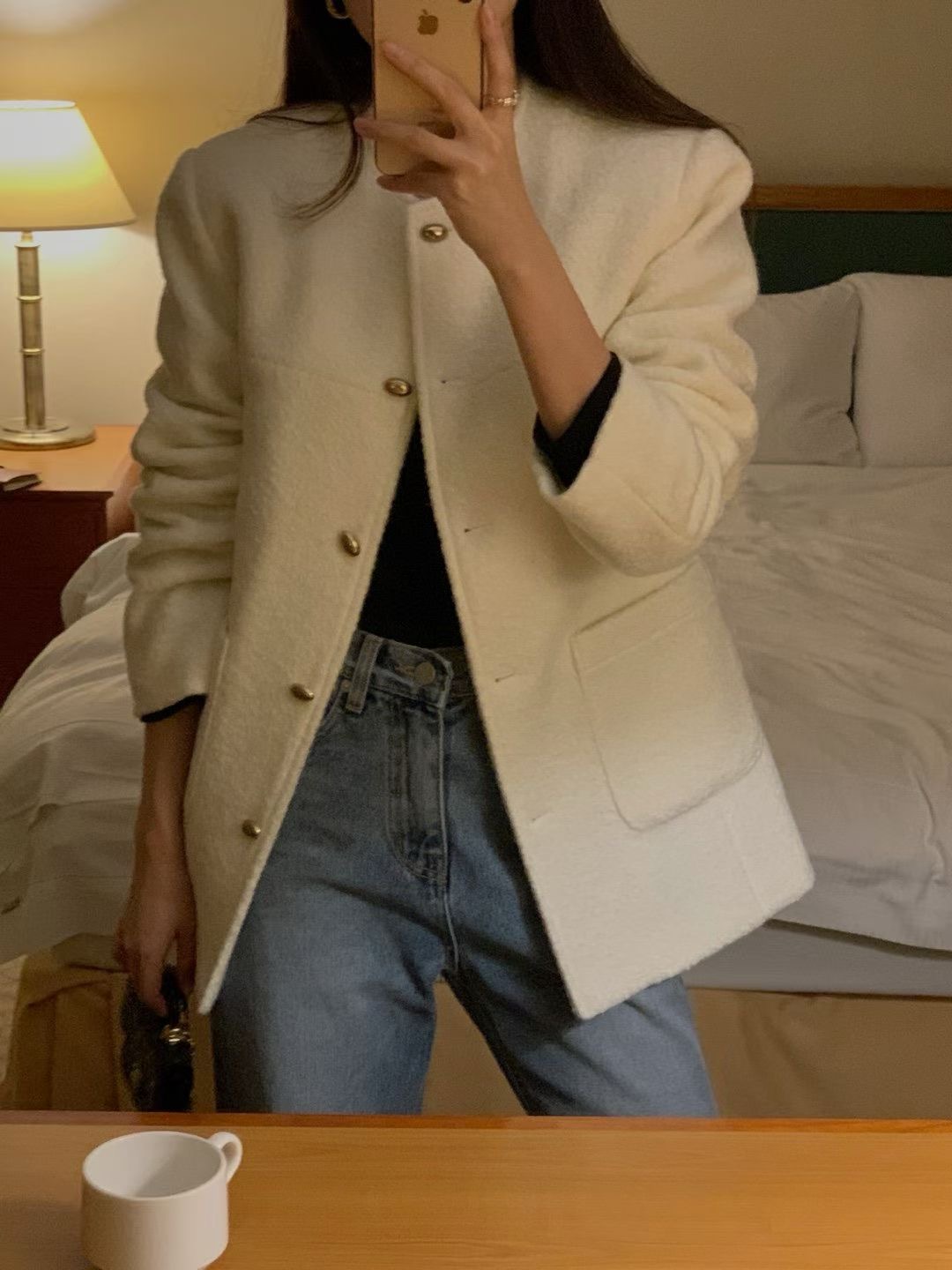 OSRO韓國代購㊣女裝新款推薦熱賣人氣職業休閑時尚夾克花呢OSRO夾克