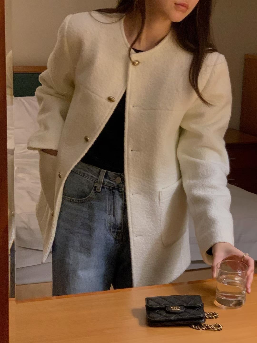 OSRO韓國代購㊣女裝新款推薦熱賣人氣職業休閑時尚夾克花呢OSRO夾克