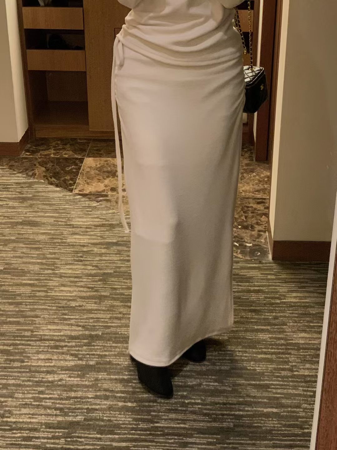 OSRO東大門㊣代購女士新款真品推薦25秋冬人氣時尚休閑長裙OSRO長裙圖色3