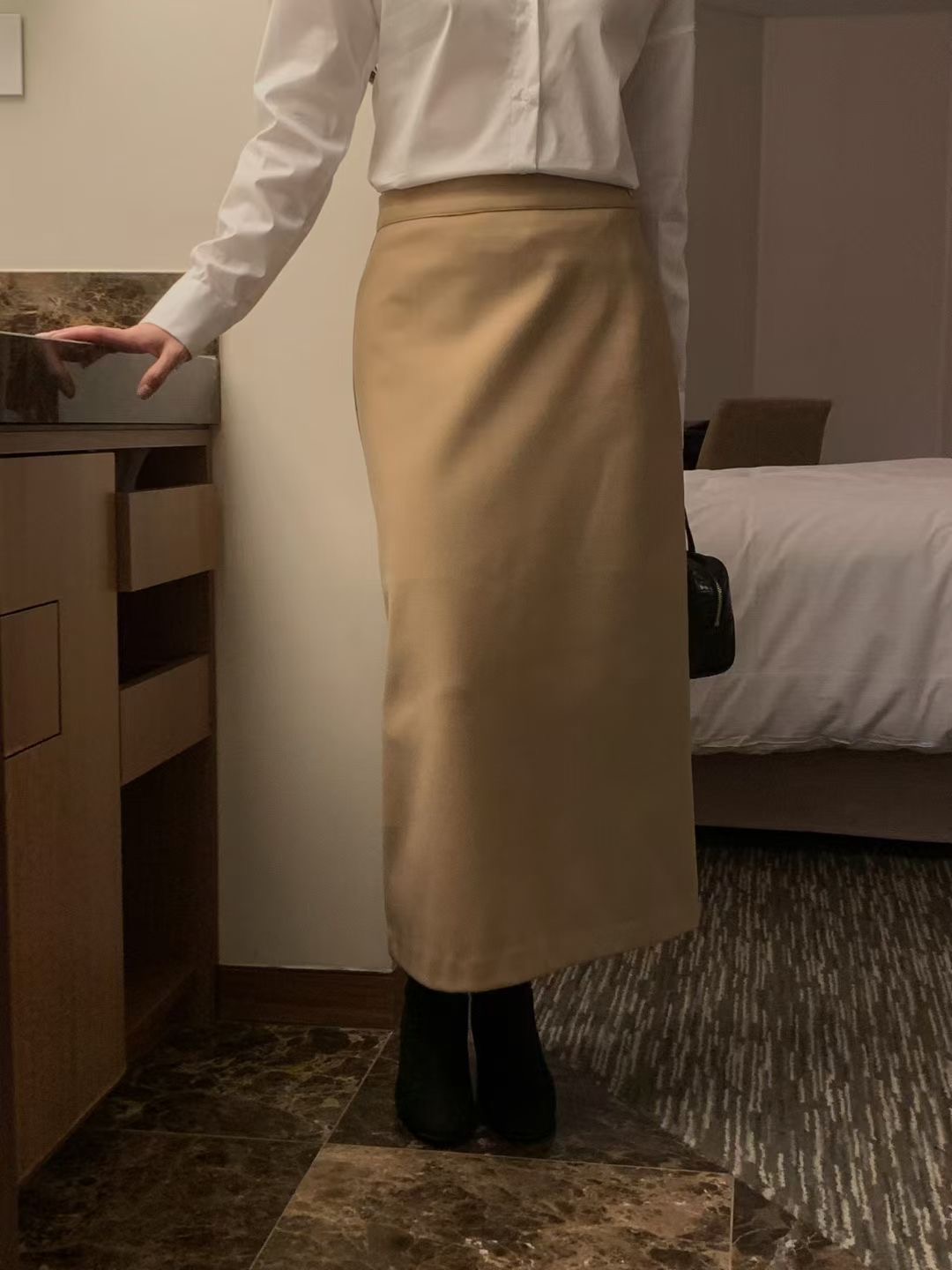 OSRO韓國代購㊣女裝新品休閑真品職業時尚熱賣人氣25秋冬長裙OSRO長裙