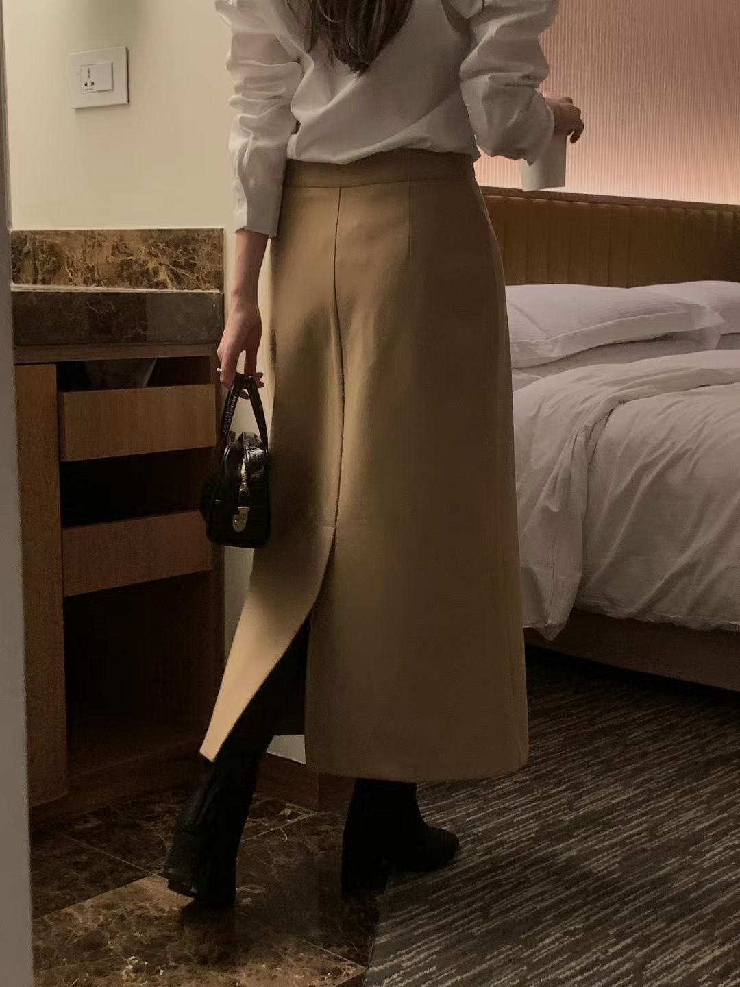 OSRO韓國代購㊣女裝新品休閑真品職業時尚熱賣人氣25秋冬長裙OSRO長裙