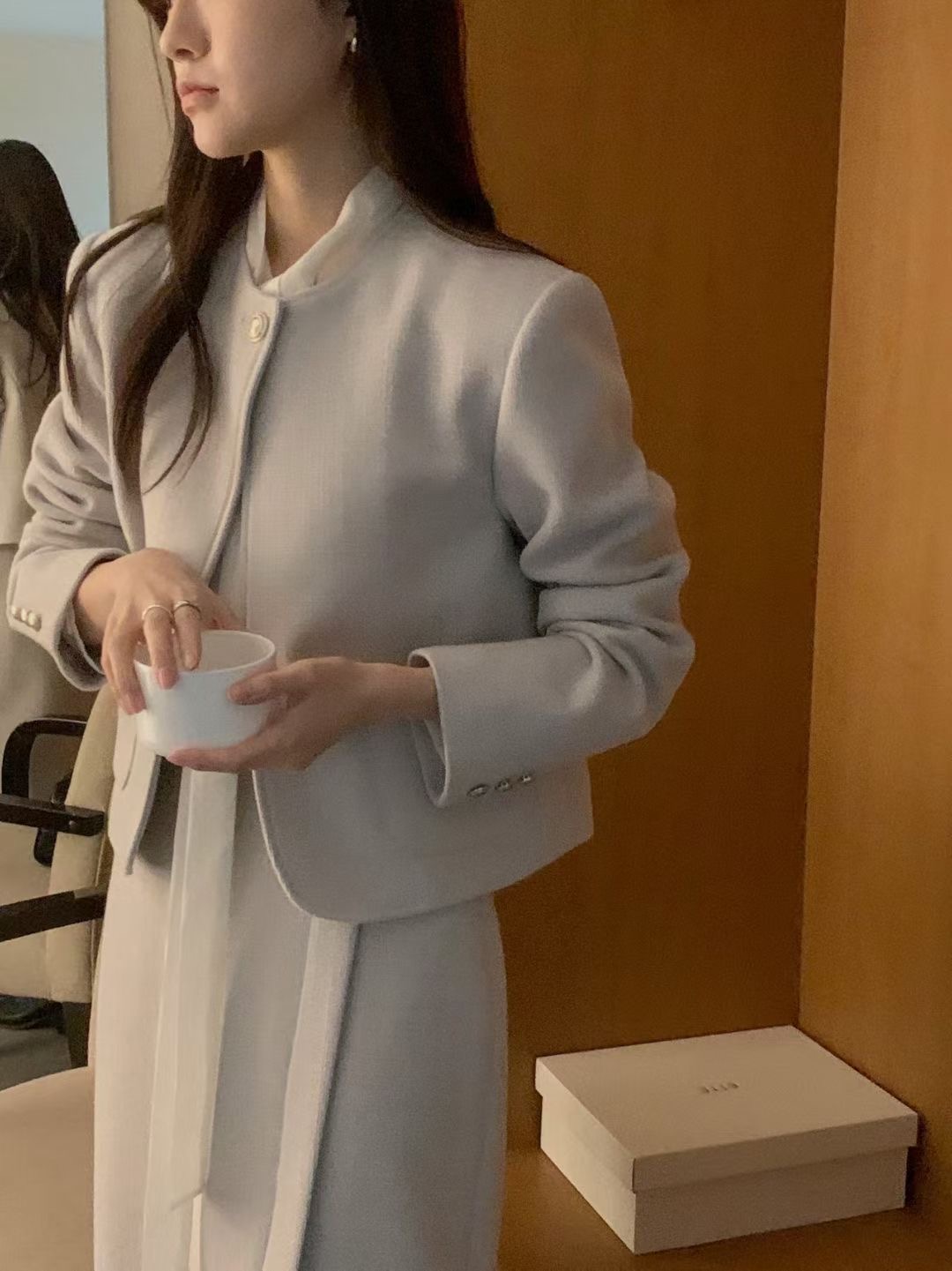 OSRO東大門㊣代購女裝新品職業推薦真品25秋冬休閑人氣夾克OSRO夾克圖色1