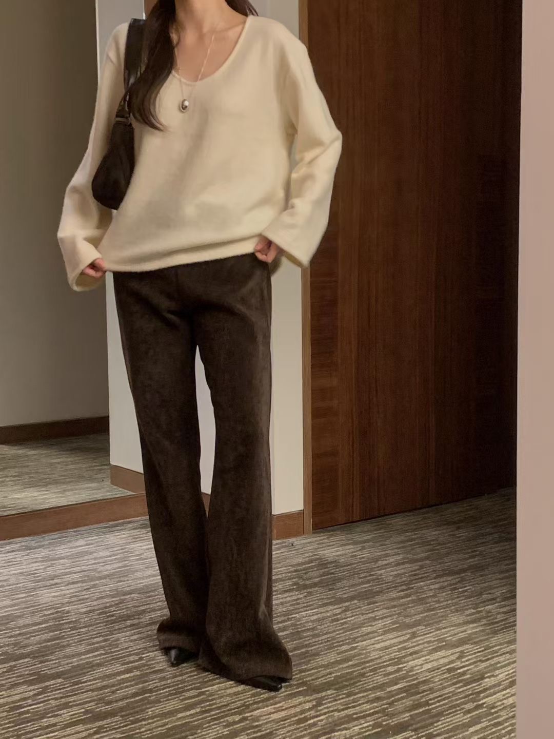 OSRO東大門㊣實拍女裝新品推薦25秋冬時尚人氣職業真品休閑褲OSRO休閑褲