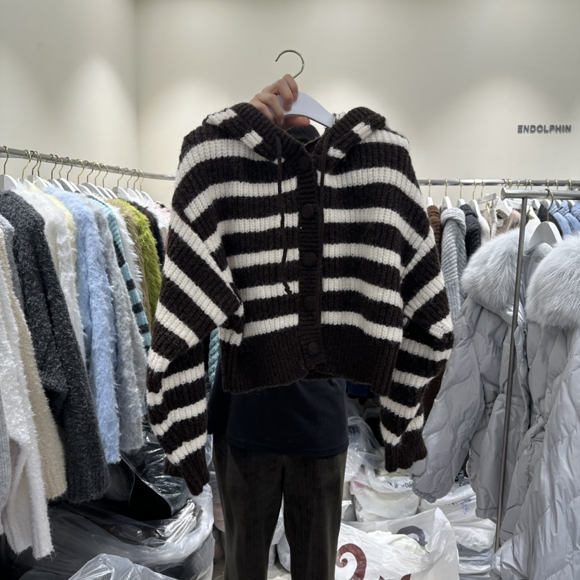 ENDOLPHIN東大門㊣實拍女士新款推薦25秋冬人氣職業熱賣毛衣ENDOLPHIN毛衣圖色3黑色