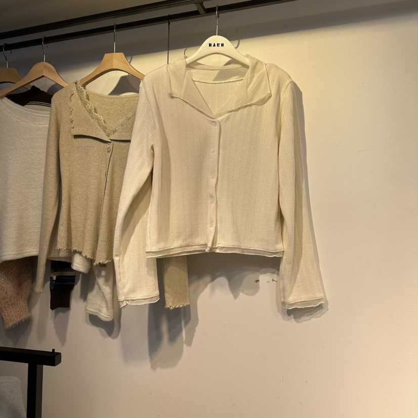 HARU-Q東大門㊣代購女士新品真品時尚職業推薦長袖T恤羊毛衫HARU-Q長袖T恤圖色2