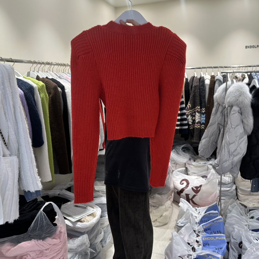 ENDOLPHIN東大門㊣直郵女士新款時尚25秋冬真品推薦人氣毛衣ENDOLPHIN毛衣