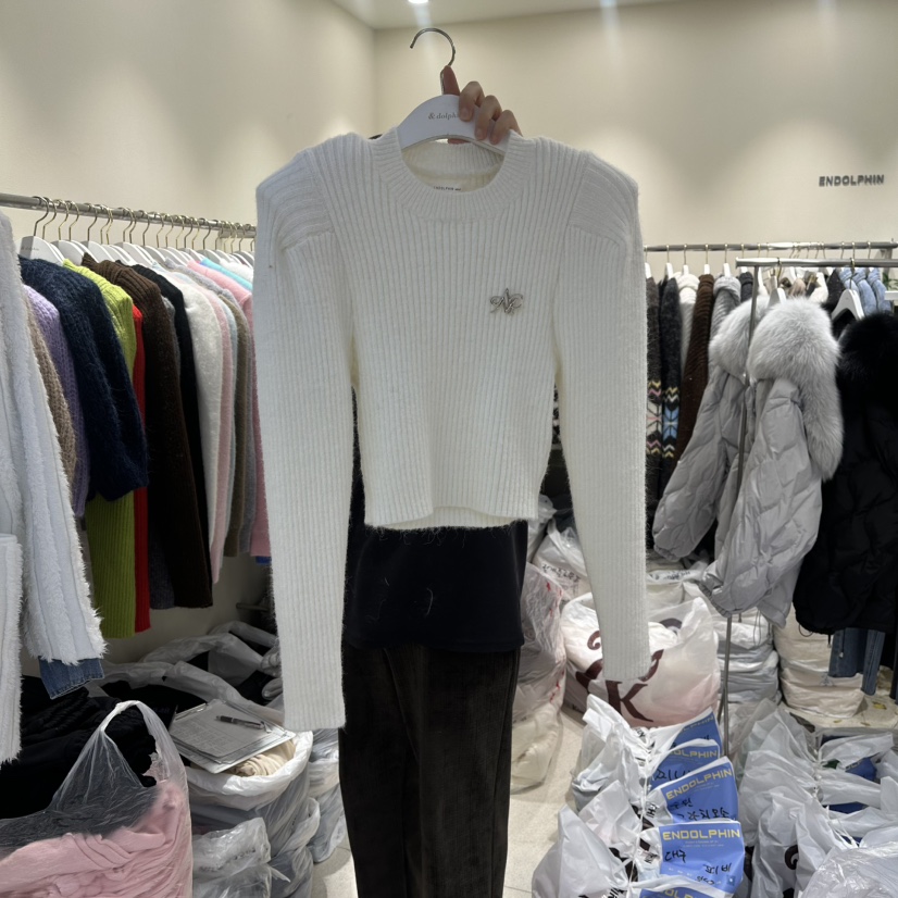 ENDOLPHIN東大門㊣直郵女士新款時尚25秋冬真品推薦人氣毛衣ENDOLPHIN毛衣圖色1
