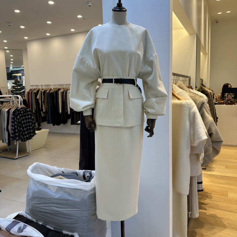 VAN NZILL韓國代購㊣女士新品25秋冬時尚推薦連衣裙不含腰帶VAN NZILL連衣裙圖色1