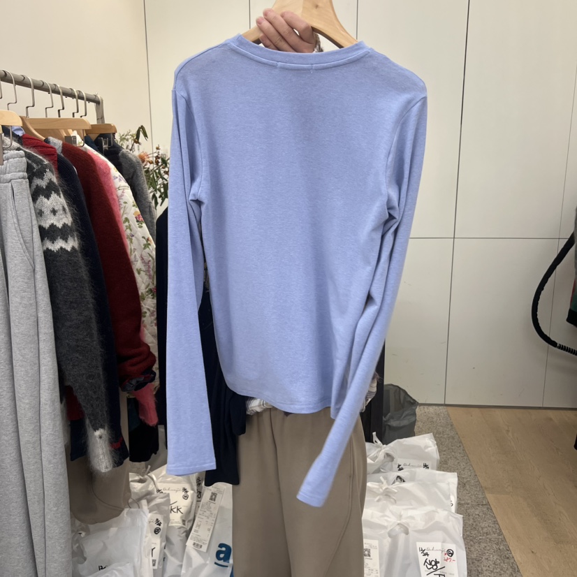 DOHWAJI東大門㊣代購女士新品時尚真品25秋冬熱賣休閑長袖T恤DOHWAJI長袖T恤