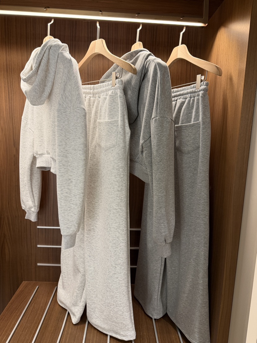 CLOTH東大門㊣實拍女裝新品真品25秋冬休閑推薦套裝加絨套裝CLOTH套裝